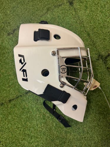 White Junior Warrior Ritual F1 Goalie Mask (New)