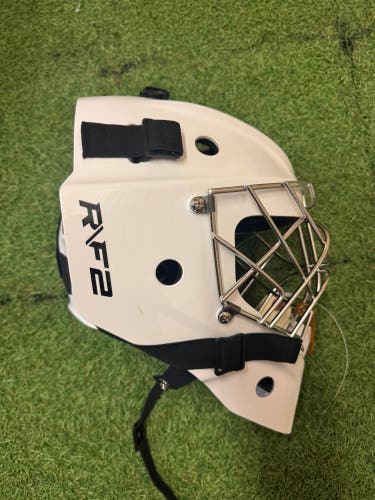 White Junior Warrior Ritual F2E Goalie Mask (New)
