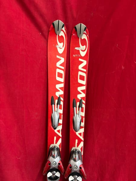 スキー salomon race 3v JR SL 144cm Skis: Salomon 144 cm Racing Skis With Bindings (Used