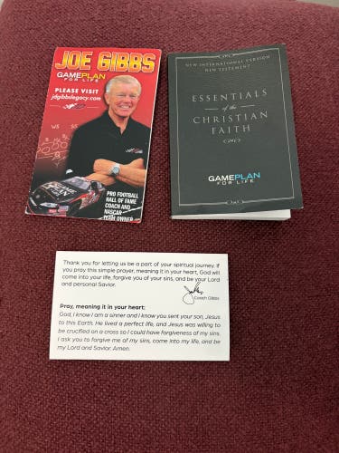 Joe Gibbs paperback book