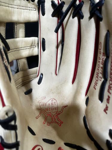 Used Rawlings HEART OF THE HIDE PROR3039-6CS BB/SB Glove RH Throw Red 12 3/4" 11605-S000224152
