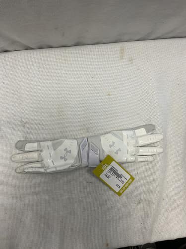 Used Under Armour BB/SB Batting Gloves White SM 11490-S000275525