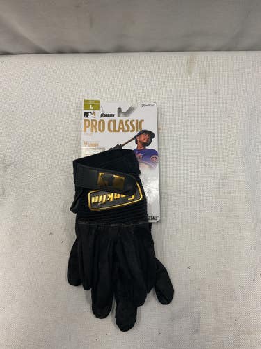 Used Franklin BB/SB Batting Gloves Black LG 11490-S000275523