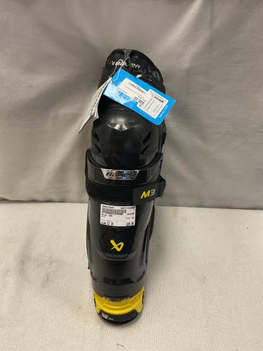 Used Bauer 300 Youth Shin Guards Black 12" 11490-S000275545