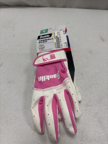 Used Franklin BB/SB Batting Gloves Pink SM 11490-S000275844