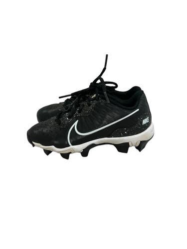 Used Nike ALPHA HUARACHE KEY BB/SB Cleats Black Youth 13.0 11692-S000152198