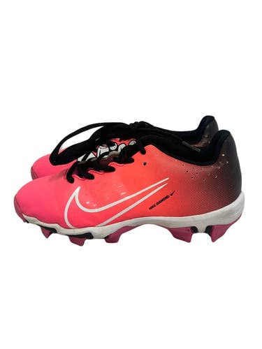 Used Nike HYPERDIAMOND BB/SB Cleats Black And Pink Junior 02.5 11692-S000154792