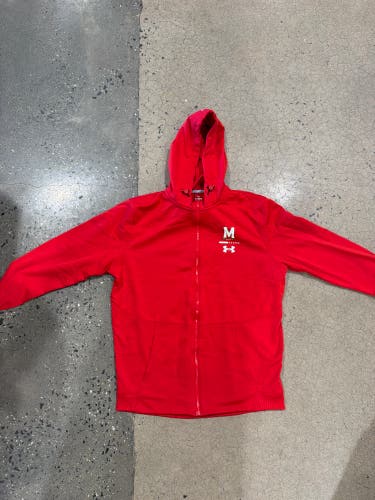 University Of Maryland Under Armour Med Full Zip Sweatshirt (New)