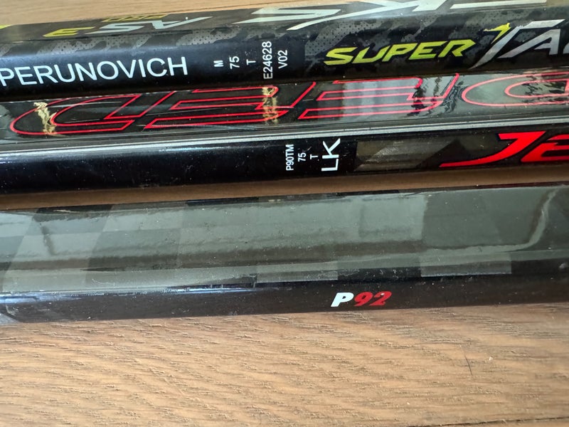 Intermediate PRO Red Line Left Hand Hockey Stick P92 55 Flex Pro Stock (Used)