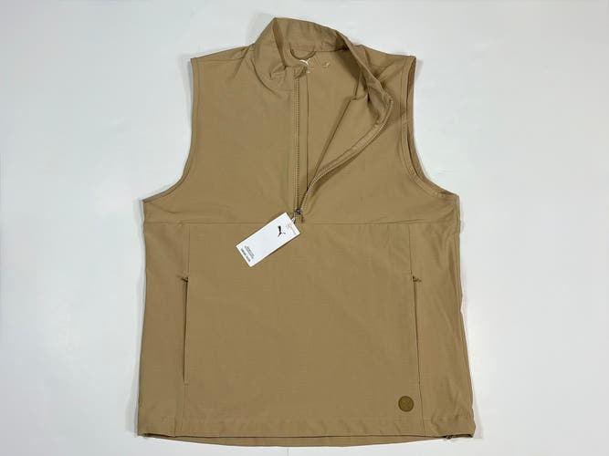 Medium Men's Puma Vest (New) Puma Ripguard Men’s Half-Zip Golf Vest 628865-04 
Prairie Tan
