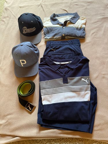 Blue XXL Men's Puma Shirt (Used)