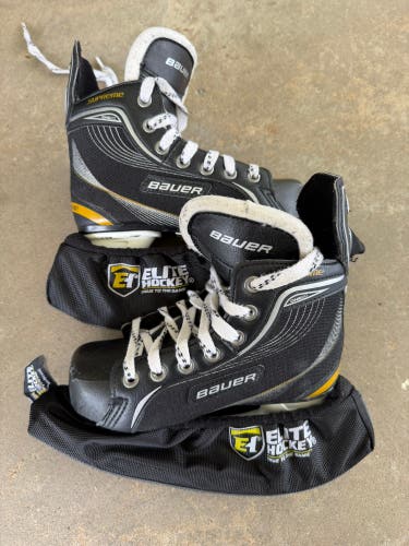 Black/Yellow 2011 Bauer Supreme One20 Hockey Skates 13.5 (Used)