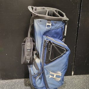 Used Ping HOOFER Mens Stand Bag Navy Blue 11849-S000042374