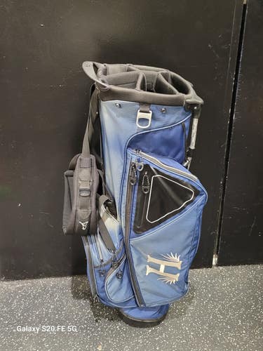 Used Ping HOOFER Mens Stand Bag Navy Blue 11849-S000042374