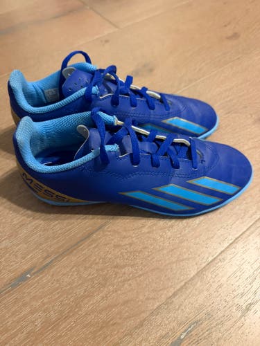 Blue Kids 3Y (Big Kids / Youth) Adidas Messi Indoor Cleats (Used)