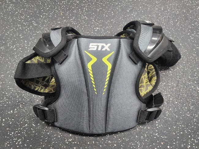 Used STX STALLION 200+ Lacrosse Shoulder Pads Grey SM 11849-S000042365