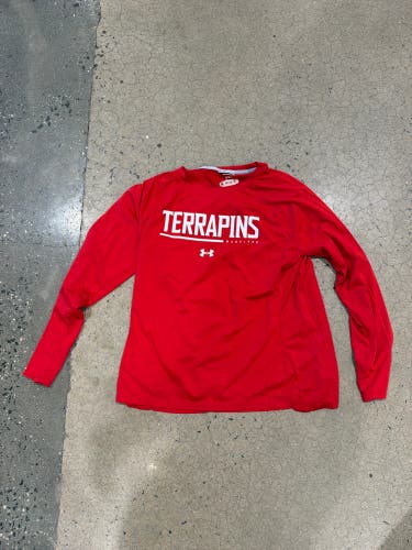 University Of Maryland Under Armour Long Sleeve Shirt | Large (New)