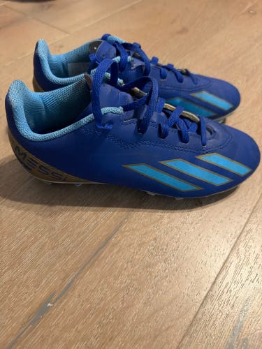 Blue Kids 3Y (Big Kids / Youth) Adidas Messi Molded Cleats Cleats (Used)