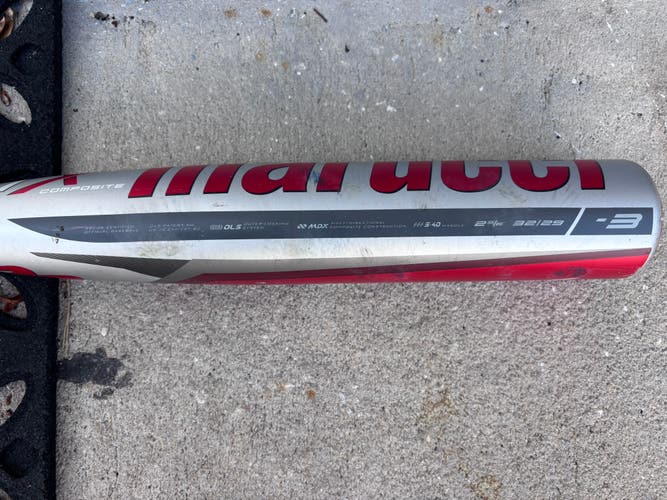 2023 Marucci CAT X Composite BBCOR Certified Bat (-3) 29 oz 32" (Used)