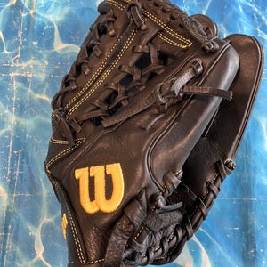 Black Wilson A950 RH Baseball Glove 11.75" (Used)