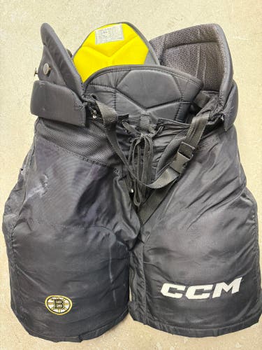Medium NHL Boston Bruins (Used) Senior CCM Pro Stock HPTK Hockey Pants