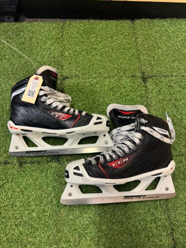 Senior CCM RBZ 80 Hockey Goalie Skates Regular Width 8 (Used)