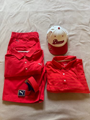 Red XL Men's Puma Shirt (Used)