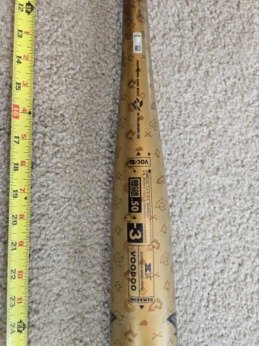 2023 DeMarini Voodoo One Alloy BBCOR Certified Bat (-3) 27 oz 30" (Used)