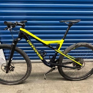 Cannondale Scalpel Si Large 2 Mens Carbon FS Mountain Bike in Yellow / Blue
