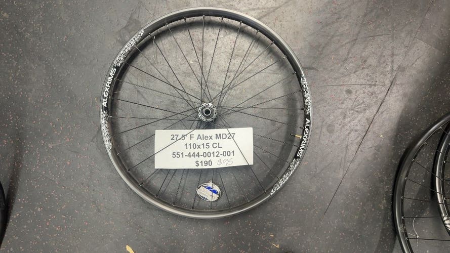 Alexrims MD27 27.5" Front Wheel - 110x15mm Centerlock
