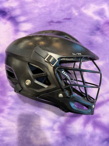 Black Youth Warrior Burn Junior Helmet (Used)