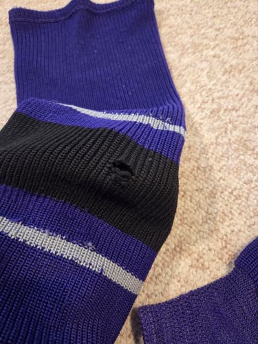 LA Kings Purple Senior Large Knit Socks