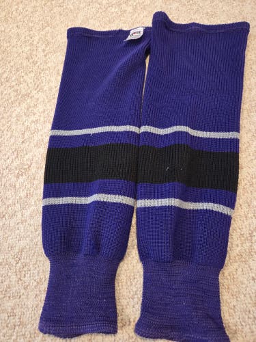 LA Kings Purple Senior Large Knit Socks