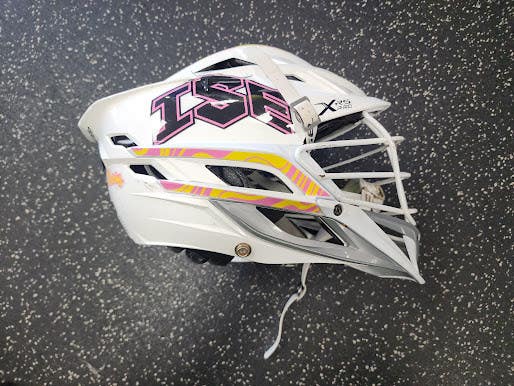 Used Cascade XRS PRO Lacrosse Helmet White One Size 11849-S000042281