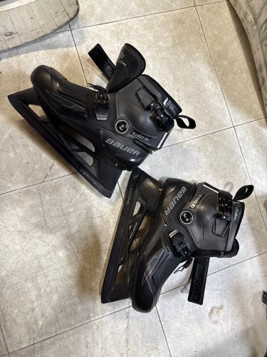 2024 Bauer Konekt 2 Hockey Goalie Skates Size 5 (Used) with extra set of titanium blades.