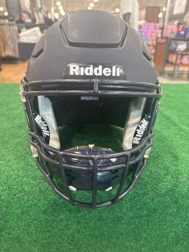 Matte Navy Blue Adult Riddell SpeedFlex Helmet (Used) | XL
