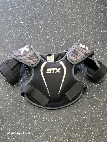 Used STX STALLION 75 Lacrosse Shoulder Pads Black XS 11849-S000042308