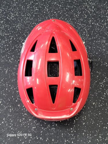 Used Cascade CSR Lacrosse Helmet Red One Size 11849-S000042309