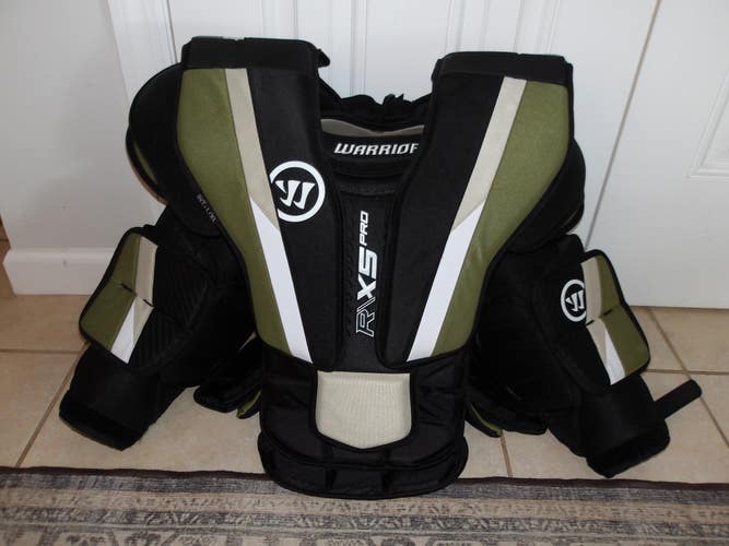 Used Warrior Ritual X5 Pro Goalie Chest Protector Size Intermediate L/XL
