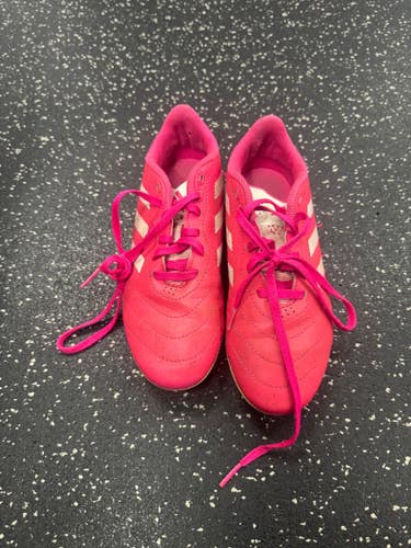 Used Adidas GOLETTO Soccer Cleats Pink Junior 03 11849-S000042337