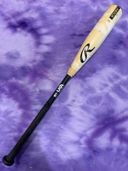 2025 Rawlings Icon Composite Bat USABat Certified (-12) Composite 17 oz 29" (Used)