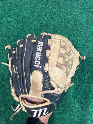 Black Marucci Marksman Series RH Infield Baseball Glove 11.5" (Used)