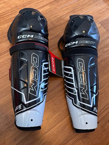 Senior CCM Next 16" Shin Pads (New)