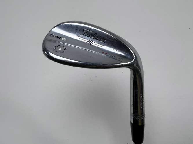 Titleist Vokey SM6 Tour Chrome Wedge 58* 8 Bounce M-Grind Wedge Steel Mens RH
