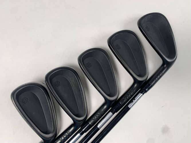 Stix Golf All Black Iron Set 6-PW Stix Stiff Steel Mens RH