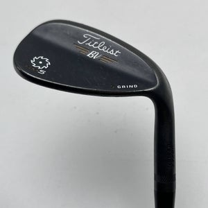 Titleist Vokey SM5 Raw Black Wedge 58* 7 Bounce S-Grind Wedge Steel Mens RH