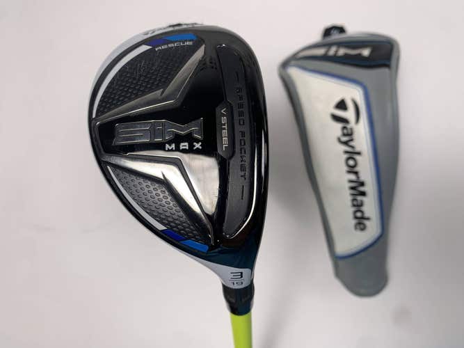 TaylorMade SIM MAX 3 Hybrid 19* UST Mamiya ProForce V2 85F5 Extra Stiff RH HC