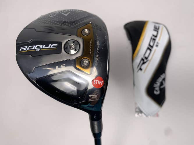 Callaway Rogue ST LS 3 Fairway Wood 15* Tensei White AV XLink Stiff RH HC NEW