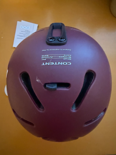 Xs/s maroon POC ski helmet