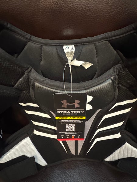 Medium Youth Under Armour Strategy Shoulder Pads (New)